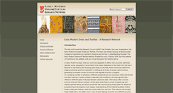 Desktop Screenshot of earlymoderndressandtextiles.ac.uk